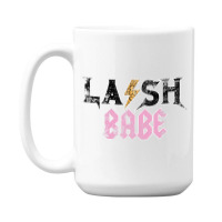 Vintage Leopard Skin Lash Babe Lash Artist Eyelash Lash Tech 15 Oz Coffee Mug | Artistshot