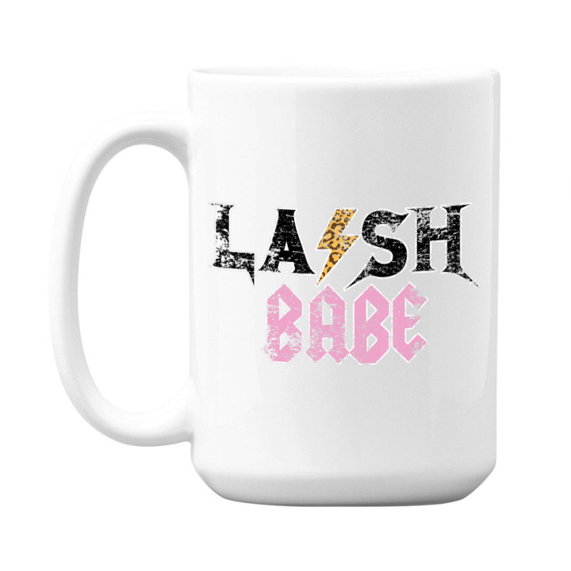 Vintage Leopard Skin Lash Babe Lash Artist Eyelash Lash Tech 15 Oz Coffee Mug by cm-arts | Artistshot