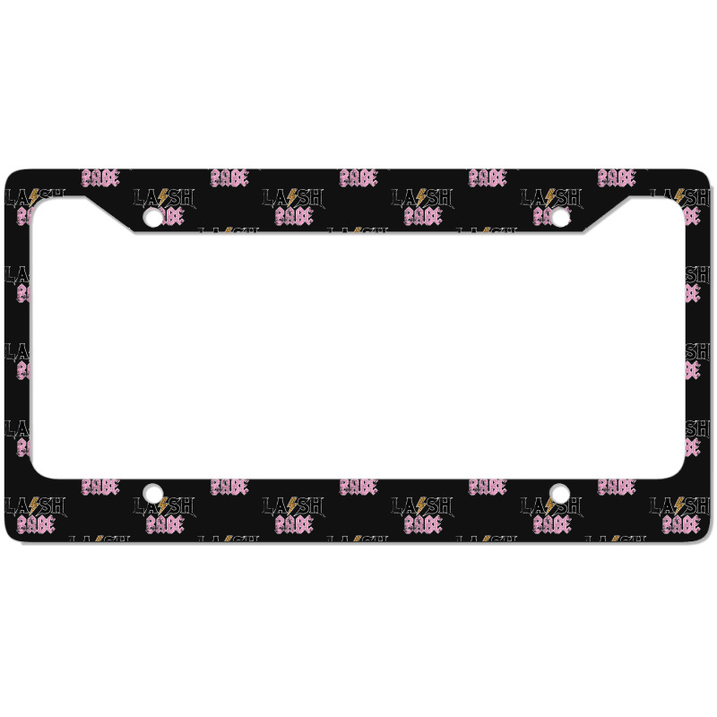 Vintage Leopard Skin Lash Babe Lash Artist Eyelash Lash Tech License Plate Frame by cm-arts | Artistshot