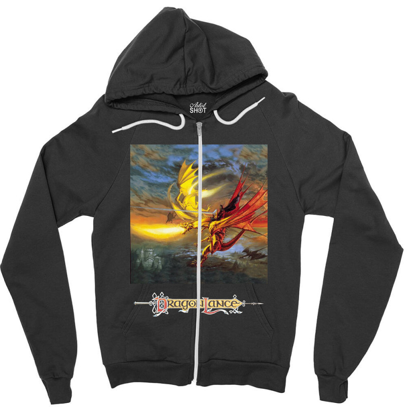 Dragonlance Legend Of Huma Artwork Zipper Hoodie by JefferyJohnson | Artistshot