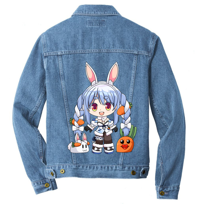 Usada Pekora, Hololive Men Denim Jacket. By Artistshot