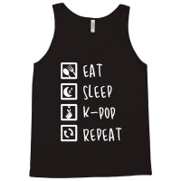 Eat Sleep K-pop Repeat Perfect Combination Music Shirt Essential Tank Top | Artistshot