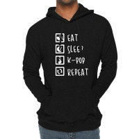 Eat Sleep K-pop Repeat Perfect Combination Music Shirt Essential Lightweight Hoodie | Artistshot