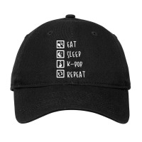 Eat Sleep K-pop Repeat Perfect Combination Music Shirt Essential Adjustable Cap | Artistshot