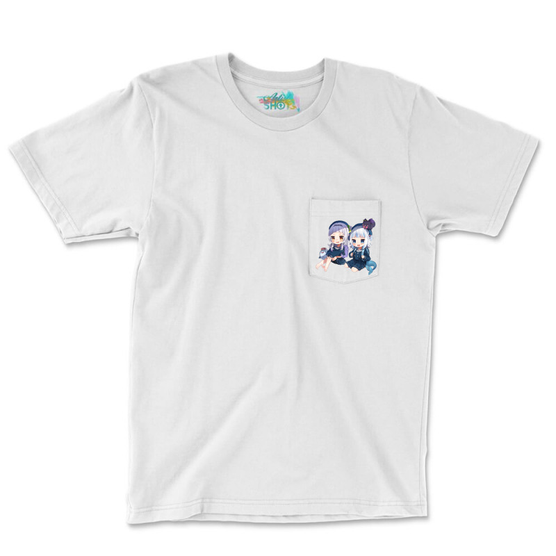 Gawr Gura And Murasaki Shion Pocket T-shirt | Artistshot