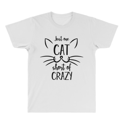 Just One Cat Short Of Crazy All Over Men's T-shirt Designed By Desi