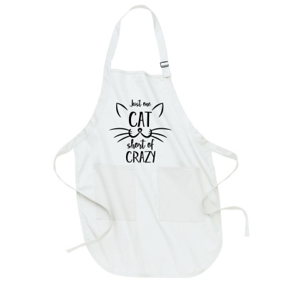 Just One Cat Short Of Crazy Full-length Apron Designed By Desi