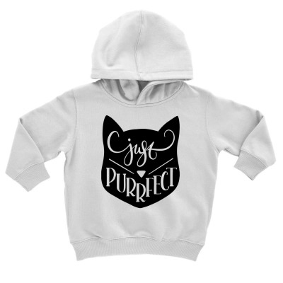 Just Purrfect Toddler Hoodie Designed By Desi