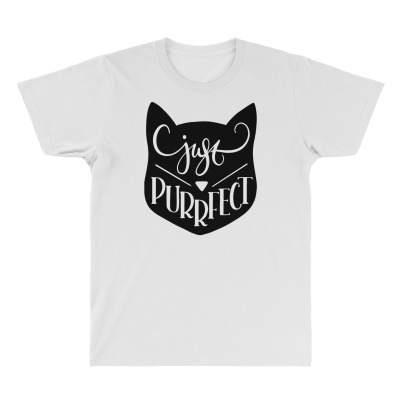 Just Purrfect All Over Men's T-shirt Designed By Desi