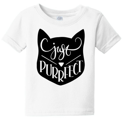 Just Purrfect Baby Tee Designed By Desi