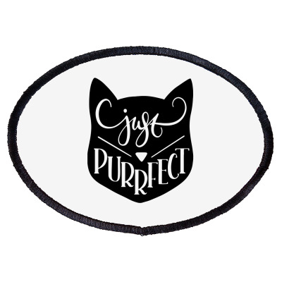 Just Purrfect Oval Patch Designed By Desi