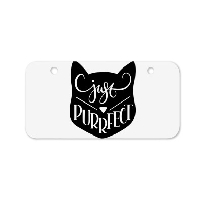 Just Purrfect Bicycle License Plate Designed By Desi