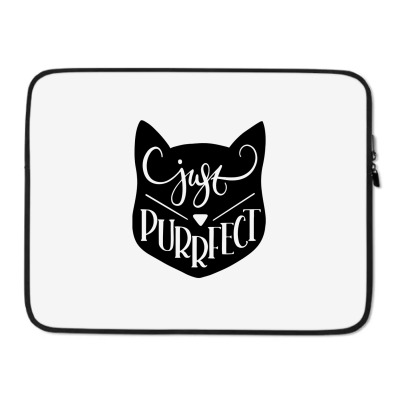 Just Purrfect Laptop Sleeve Designed By Desi