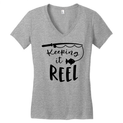Keeping It Real Women's V-neck T-shirt Designed By Desi
