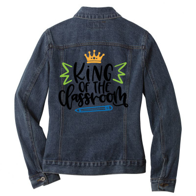 King Of The Classroom Ladies Denim Jacket Designed By Desi