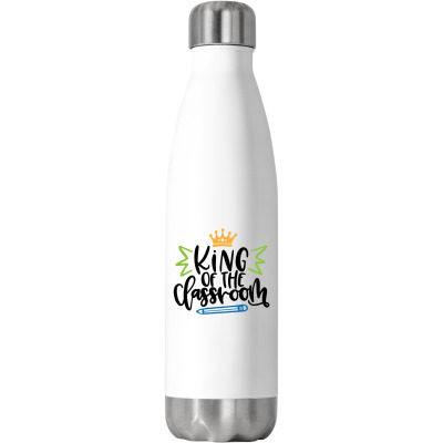 King Of The Classroom Stainless Steel Water Bottle Designed By Desi