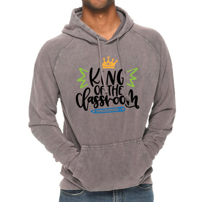 King Of The Classroom Vintage Hoodie Designed By Desi