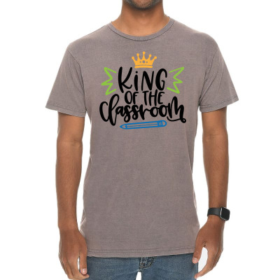 King Of The Classroom Vintage T-shirt Designed By Desi