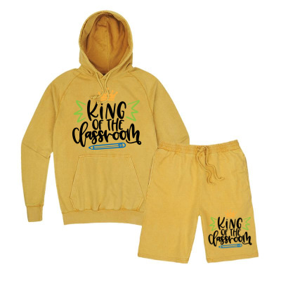 King Of The Classroom Vintage Hoodie And Short Set Designed By Desi