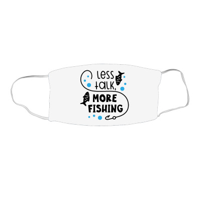 Less Talk More Fishing Face Mask Rectangle Designed By Desi