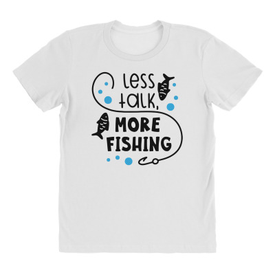 Less Talk More Fishing All Over Women's T-shirt Designed By Desi