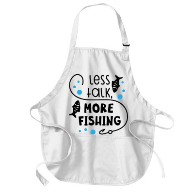 Less Talk More Fishing Medium-length Apron Designed By Desi