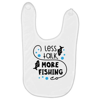 Less Talk More Fishing Baby Bibs Designed By Desi