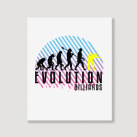 Billiards Evolution Portrait Canvas Print | Artistshot