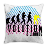 Billiards Evolution Throw Pillow | Artistshot