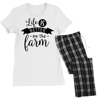 Life Is Better On The Farm Women's Pajamas Set Designed By Desi