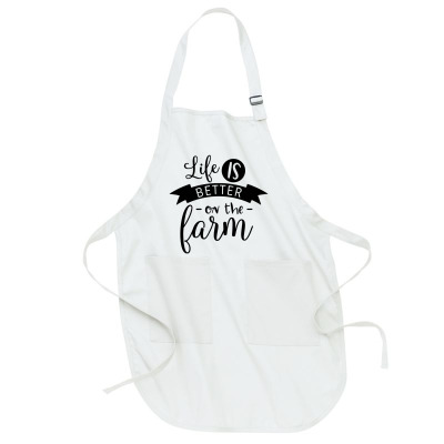 Life Is Better On The Farm Full-length Apron Designed By Desi