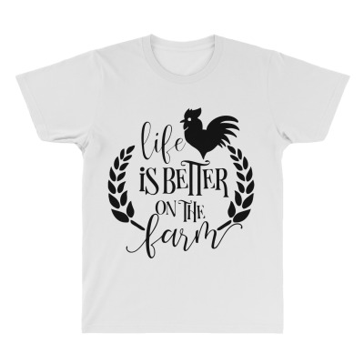 Life Is Better On The Farm All Over Men's T-shirt Designed By Desi