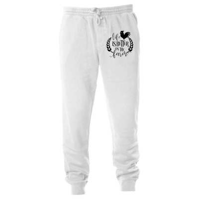 Life Is Better On The Farm Unisex Jogger Designed By Desi