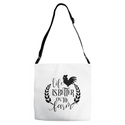 Life Is Better On The Farm Adjustable Strap Totes Designed By Desi