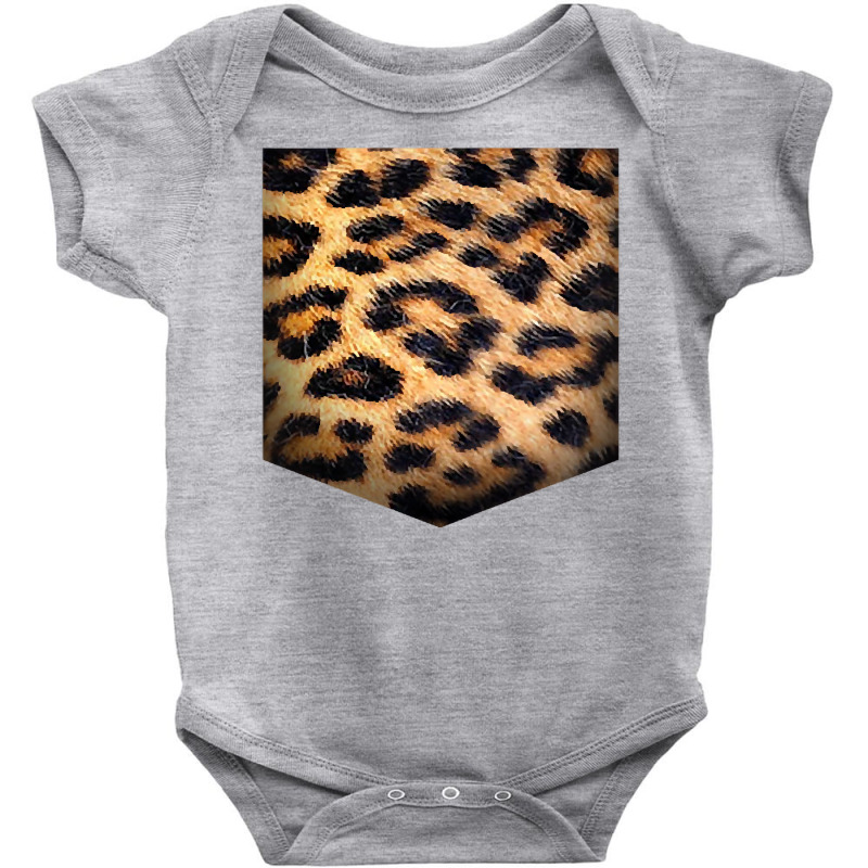 Leopard Print Pocket  Cool Animal Lover Cheetah Gift Tank Top Baby Bodysuit by MG91 | Artistshot