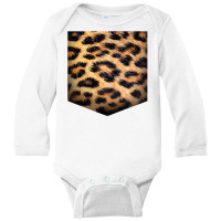 Leopard Print Pocket  Cool Animal Lover Cheetah Gift Tank Top Long Sleeve Baby Bodysuit | Artistshot