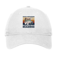 Book Reading Reader Social Distancing Or As I Call It Reading Vintage  Adjustable Cap | Artistshot