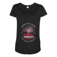 American Grown Latvian Roots Latvia Flag 1 Maternity Scoop Neck T-shirt | Artistshot