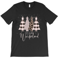 Winter Wonderland Christmas Tree Buffalo Plaid Leopard T-shirt | Artistshot