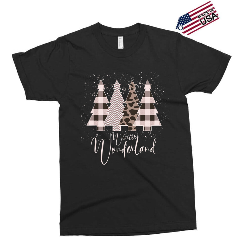 Winter Wonderland Christmas Tree Buffalo Plaid Leopard Exclusive T-shirt | Artistshot