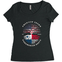 American Grown Panamanian Roots Panama Flag Women's Triblend Scoop T-shirt | Artistshot