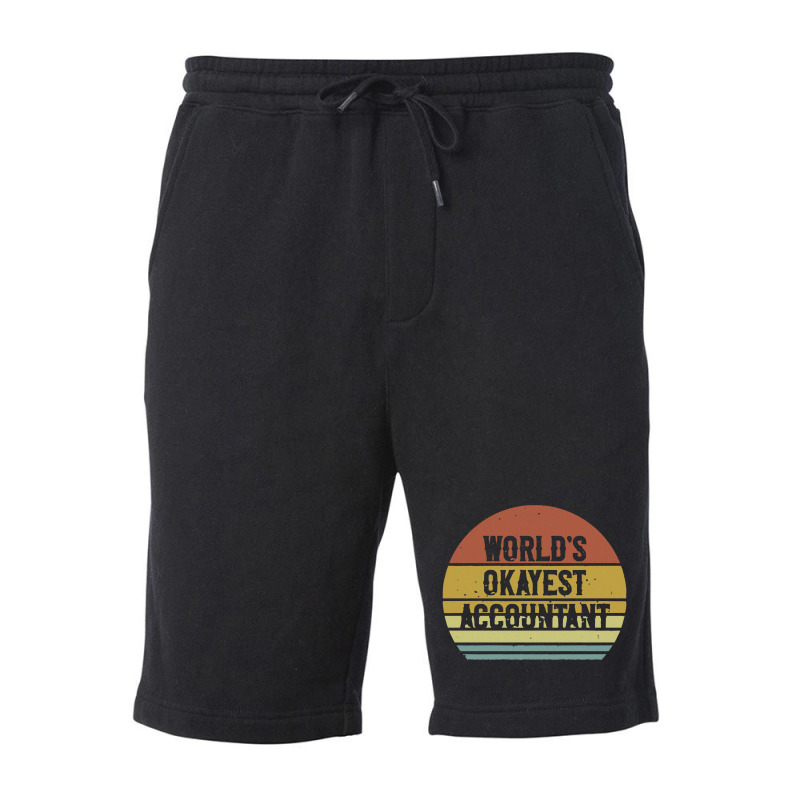 Anesthesiologist   World's Okayest Accountant Fleece Short | Artistshot