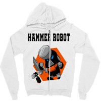 Hammer Robot Zipper Hoodie | Artistshot