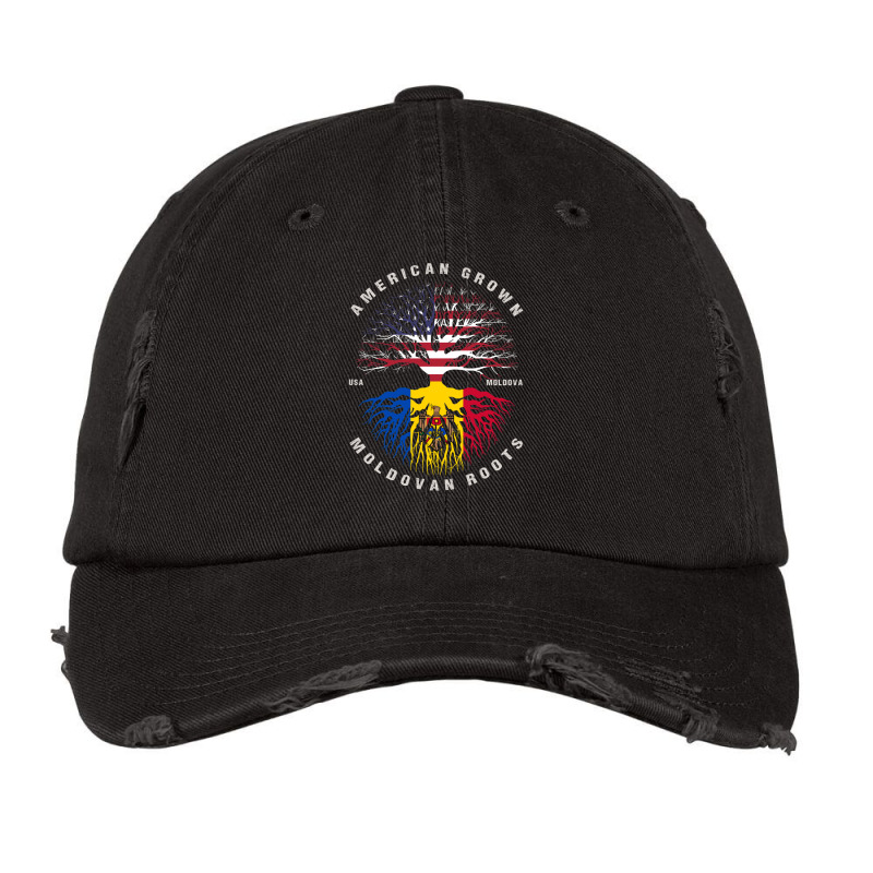 American Grown Moldovan Roots Moldova Flag Vintage Cap by RichardLopez | Artistshot