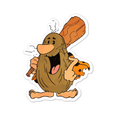 Sticker Caveman Cartoon Character 