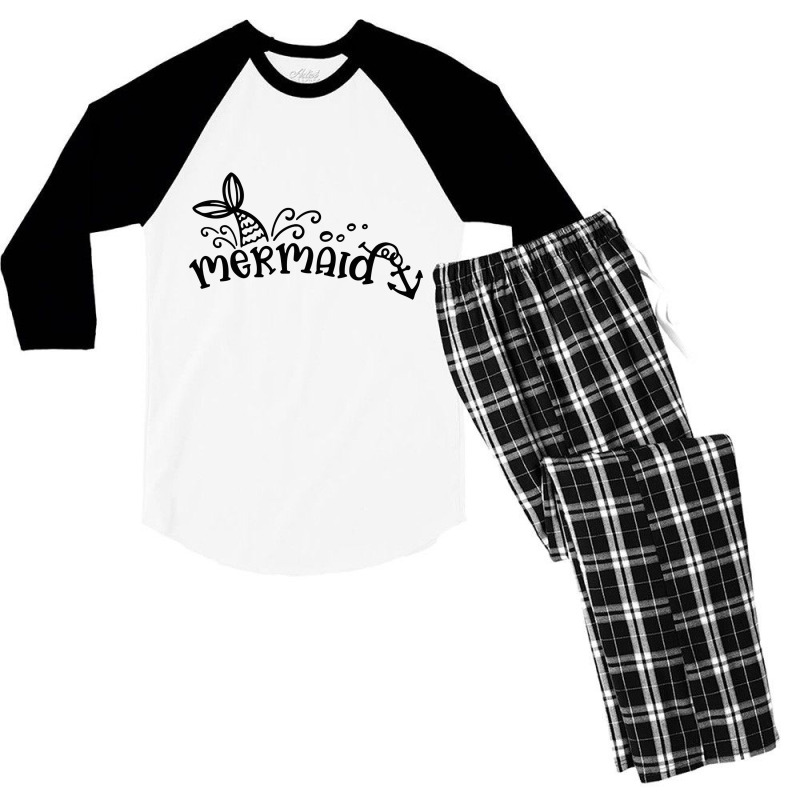 Mermaid Tail Men's 3/4 Sleeve Pajama Set | Artistshot