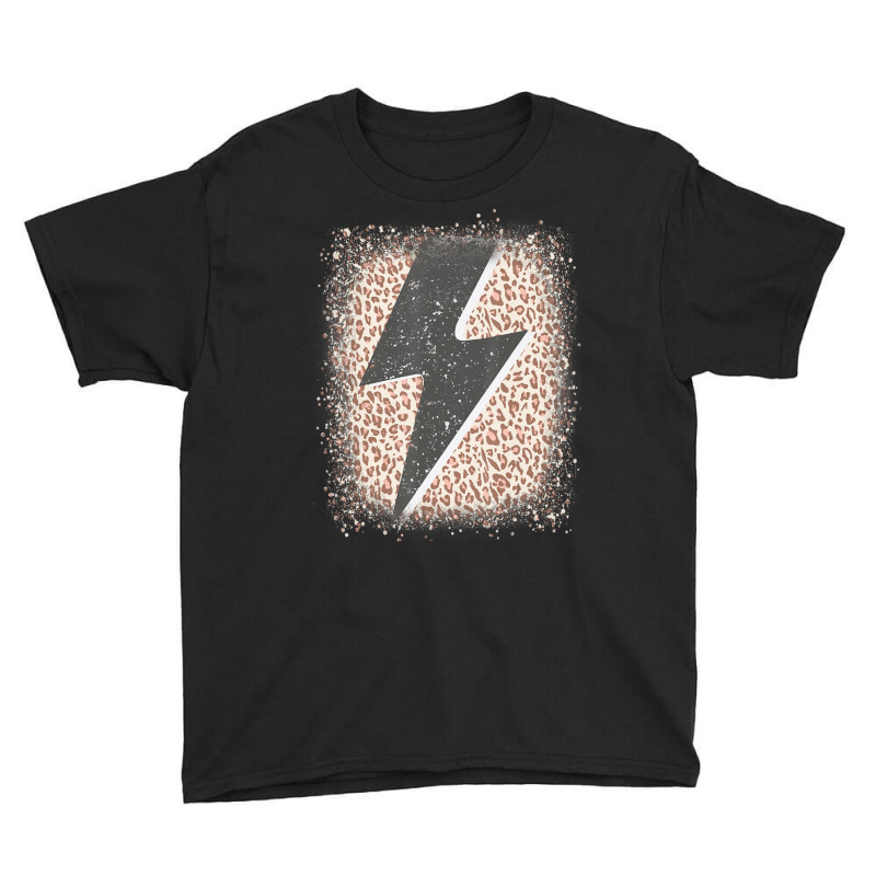 Womens Leopard Cheetah Thunder Print Cool Lightning Bolt Youth Tee by cm-arts | Artistshot