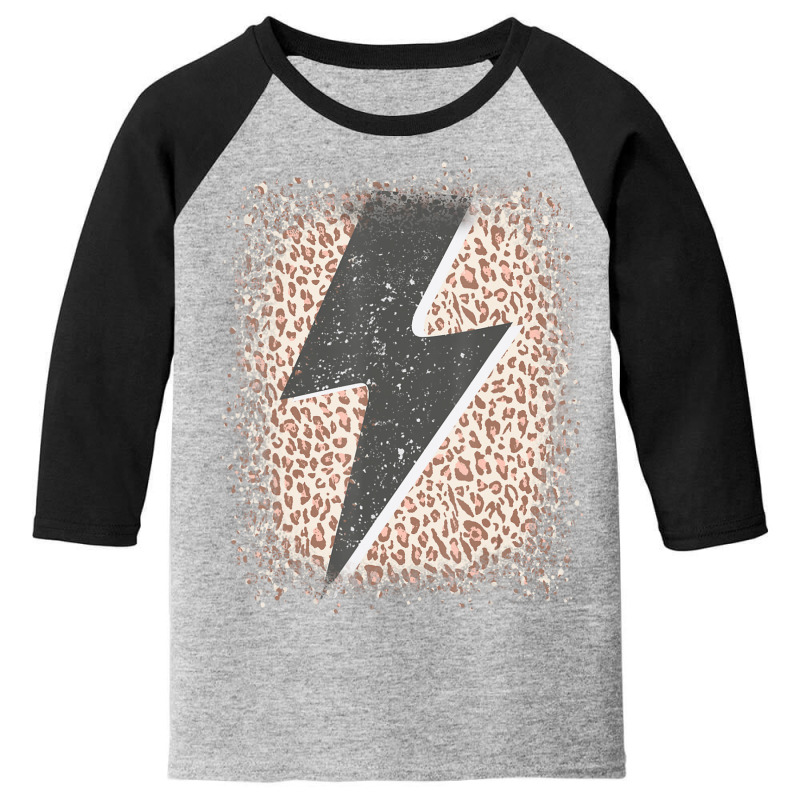 Womens Leopard Cheetah Thunder Print Cool Lightning Bolt Youth 3/4 Sleeve by cm-arts | Artistshot