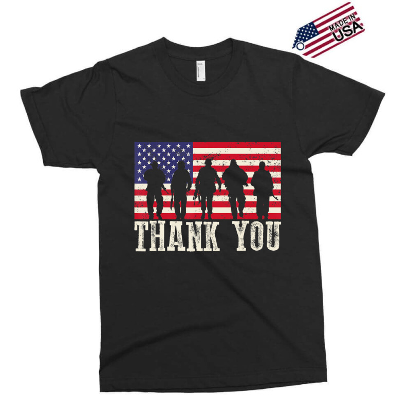 Patriotic American Flag Thank You Women Kid Girl Boy Exclusive T-shirt | Artistshot