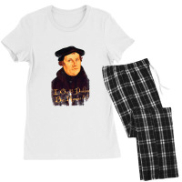 Martin Luther   95 Problems But Romans 81, Distressed   Martin Luther Women's Pajamas Set | Artistshot